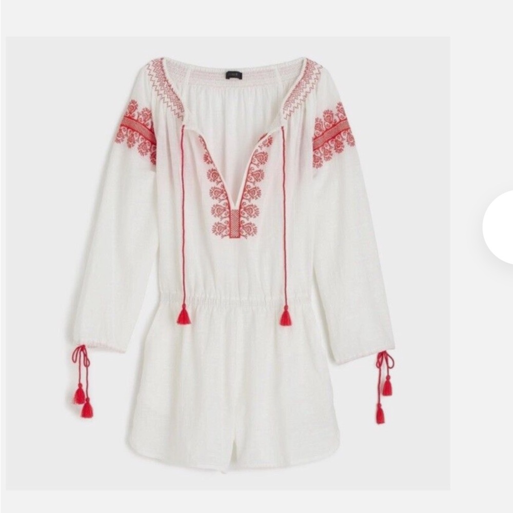 J Crew cotton gauze romper